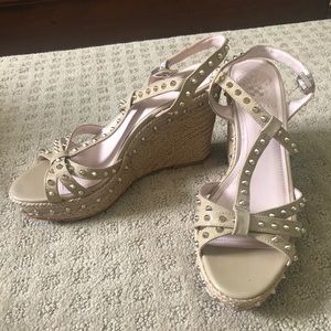Vince Camuto Studded Wedges